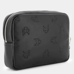 ALL OVER PRINT EMBOSS ZIP POUCH- PICCOLA PELLETTERIA NERO 12066-0GK