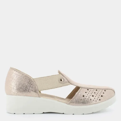 AMALIA- SANDALI PLATINO/BEIGE IM-E25D-03