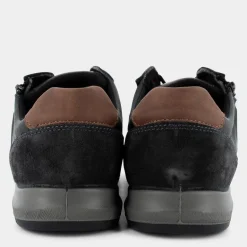 BERRY- SNEAKERS BLU SCURO/COGNAC IM-I24U-08
