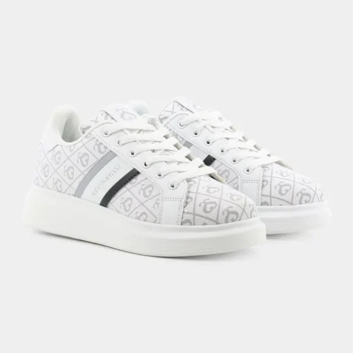 BIANCO- SNEAKERS GRIGIO BIANCO W21