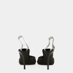 BLACK- SANDALI CRYSTAL TRASPARENTE LUCYLE