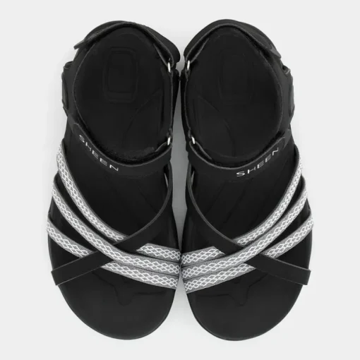 BP- SANDALI NERO TS-E25D-01
