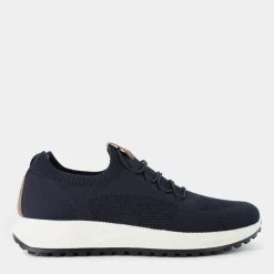 BP- SNEAKERS BLU/COGNAC IM-E25U-09