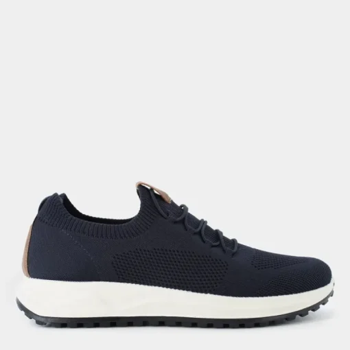 BP- SNEAKERS BLU/COGNAC IM-E25U-09