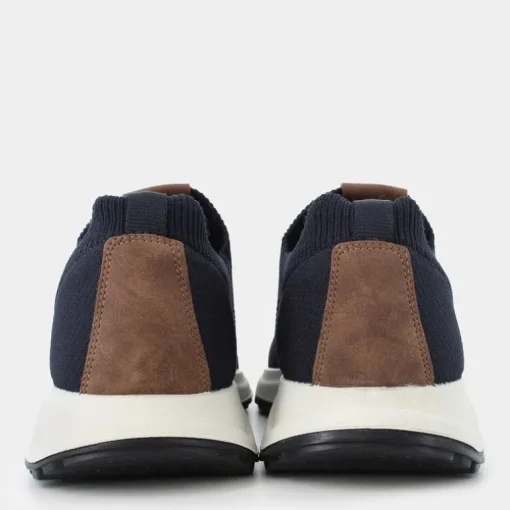 BP- SNEAKERS BLU/COGNAC IM-E25U-09