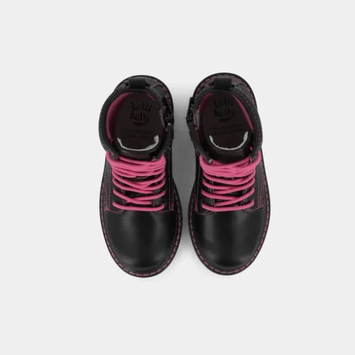 DORIS- SCARPONCINI E STIVALETTI NERO/FUXIA LKHG5550