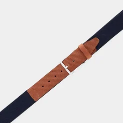 ELASTIC- CINTURE BLU/CUOIO CB-E25-200