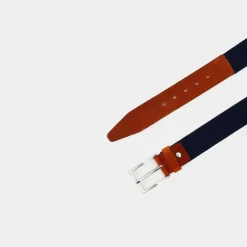 ELASTIC- CINTURE BLU/CUOIO CB-E25-200