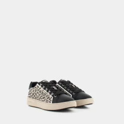 FAP12- SNEAKERS NERO/LEOPARDO FL5MEL