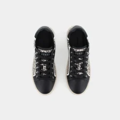 FAP12- SNEAKERS NERO/LEOPARDO FL5MEL