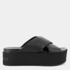 FLATFORM CROSS MG UC- SANDALI Triple Black YW0YW013490GT