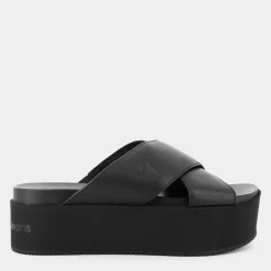 FLATFORM CROSS MG UC- SANDALI Triple Black YW0YW013490GT