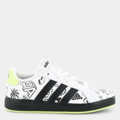 GRAND COURT 2.0 K- SPORTIVE white/core black/pulse lime IG4853
