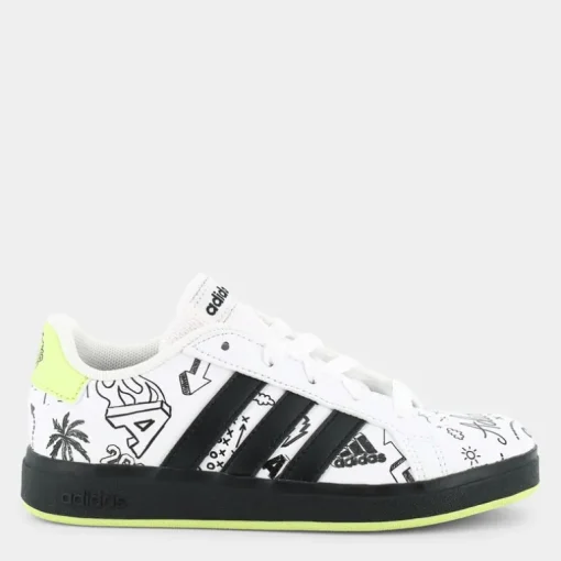 GRAND COURT 2.0 K- SPORTIVE white/core black/pulse lime IG4853