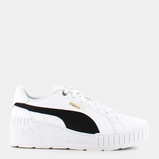 KARMEN WEDGE- SPORTIVE White/Black/Gold 390985