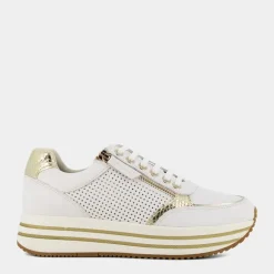 KENCY- SNEAKERS BIANCO/PLATINO D35QHE085KYC1327