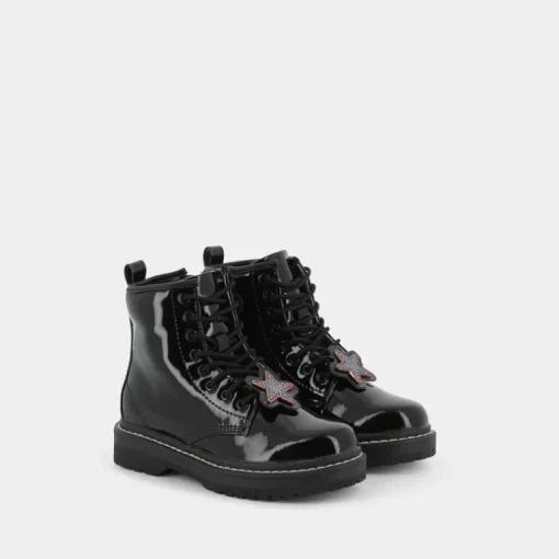KENTON- SCARPONCINI E STIVALETTI VERNICE NERO LK HP2340