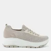 KIM- SNEAKERS CREAM/PLATINO IM-E25D-08