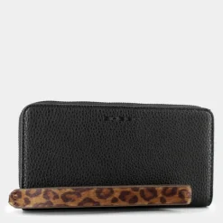 LEOPARD- PICCOLA PELLETTERIA NERO JI-I24-102
