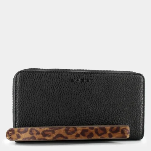 LEOPARD- PICCOLA PELLETTERIA NERO JI-I24-102