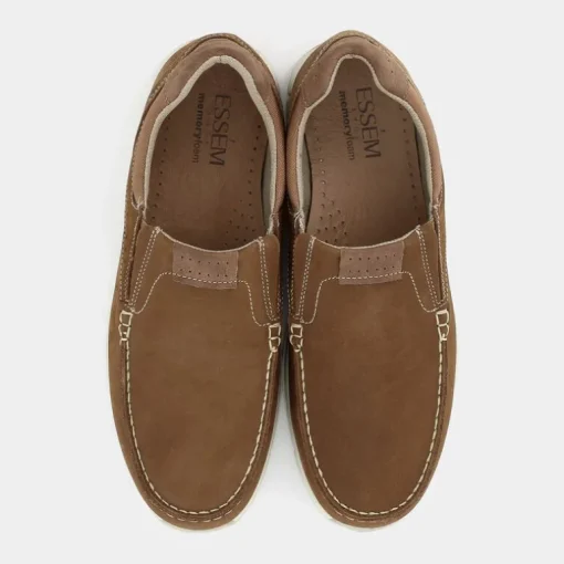 MOCASSINI MARRONE BRUCIATO/BEIGE IM-E25U-01