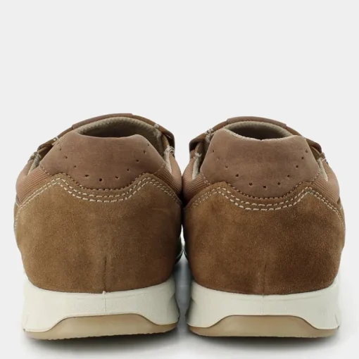 MOCASSINI MARRONE BRUCIATO/BEIGE IM-E25U-01