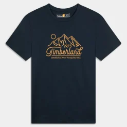 MOUNTAIN LOGO SHORT- T-SHIRT DARK SAPPHIRE TB0A5R59
