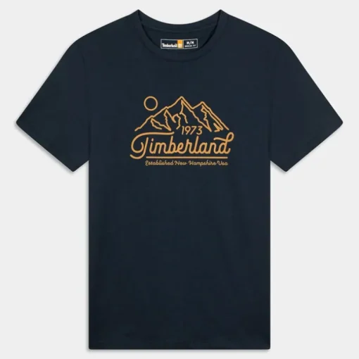MOUNTAIN LOGO SHORT- T-SHIRT DARK SAPPHIRE TB0A5R59