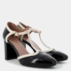 NAPLAK- DECOLLETÈ NERO/CREMA CC-I24D-05