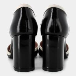 NAPLAK- DECOLLETÈ NERO/CREMA CC-I24D-05