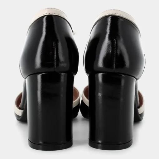 NAPLAK- DECOLLETÈ NERO/CREMA CC-I24D-05