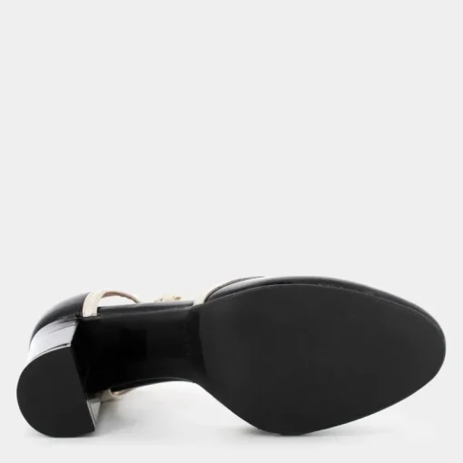 NAPLAK- DECOLLETÈ NERO/CREMA CC-I24D-05