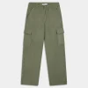 NKFBELLA ST TWI CARGO- PANTALONI DEEP LICHEN GREEN 13218228