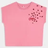 NKFFLARVE SS SHORT LOOSE TOP- T-SHIRT CASHMERE ROSE 13228726