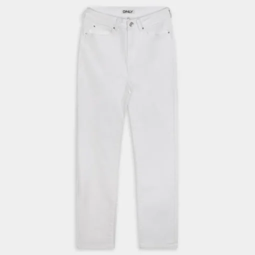 ONLEMILY STRETCH HW STR ANK- PANTALONI BIANCO 15292435