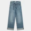 ONLMADDIE EX HW WIDE BELT FOLD UP- PANTALONI BLU 15298093