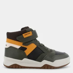 PERTH- SNEAKERS DK GREEN/OCHREYELLOW J367RF0MEFUC0966