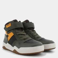 PERTH- SNEAKERS DK GREEN/OCHREYELLOW J367RF0MEFUC0966