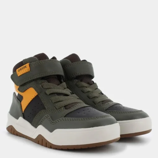PERTH- SNEAKERS DK GREEN/OCHREYELLOW J367RF0MEFUC0966