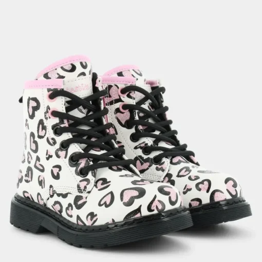 PRIMI PASSI BIANCO LEOPARDATO ROSA ES-I23B-05