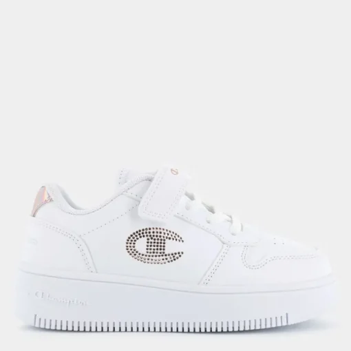 REBOUND PLATFORM GLITTER G PS- SPORTIVE WHT/ROSE GOLD S32830