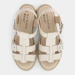 SANDALI BEIGE RE-E25D-23