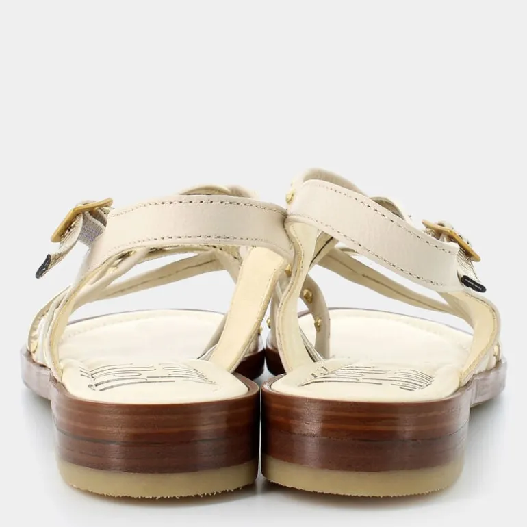 SANDALI LATTE/PLATINO OL-E25D-01