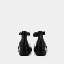 SANDALI NERO OL-E23D-06