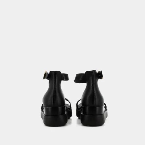 SANDALI NERO OL-E23D-06