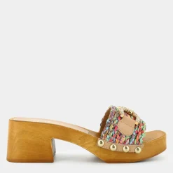 SANDALI TRECCIA MULTICOLOR SD-E24D-01