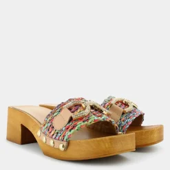 SANDALI TRECCIA MULTICOLOR SD-E24D-01