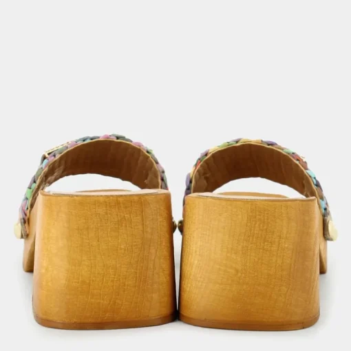 SANDALI TRECCIA MULTICOLOR SD-E24D-01