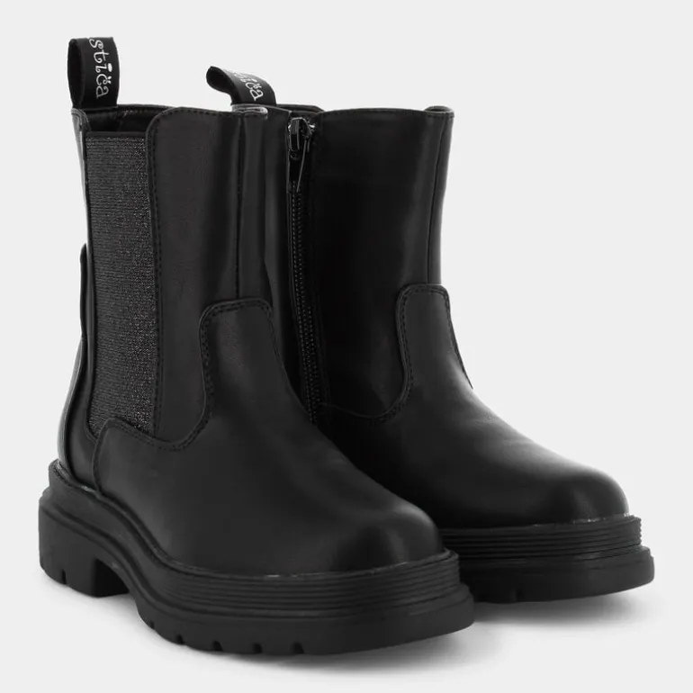 SCARPONCINI E STIVALETTI NERO SM-I23B-07