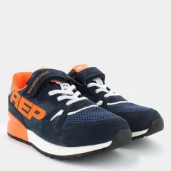 SHOOT JR - 8- SNEAKERS BLU ARANCIONE JS290023L